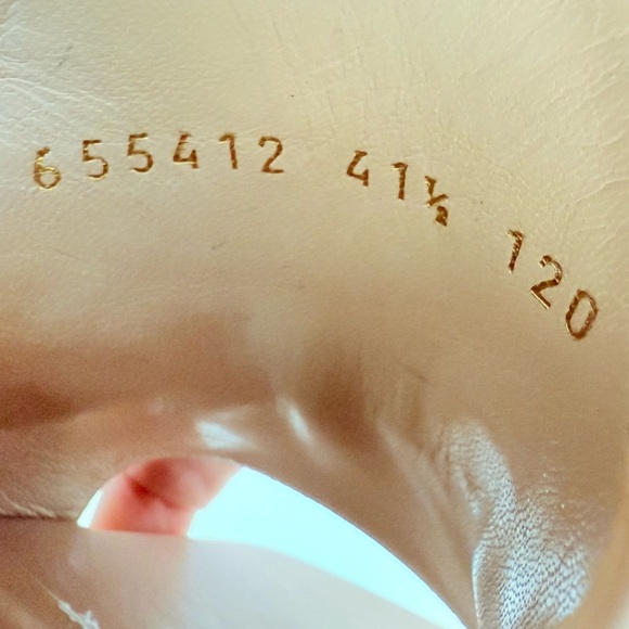 Gucci Rose Pink leather Baby Horsebit block heel 70mm open toe mules EU 41.5 - Picture 6 of 10